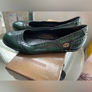 Green Gucci Ballet Flats 💚